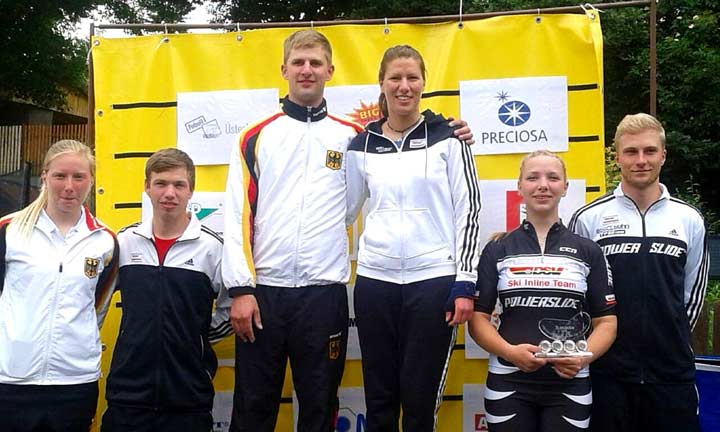 Das Siegerpodest beim ersten Weltcuprennen im tschechischen Jirkov war erneut fest in deutscher Hand: Platz eins für Ann-Krystina Wanzke und Marco Walz, Rang zwei für Claudia Wittmann (FC Chammünster) und Jörg Bertsch, Dritte wurden Ulrike Bertsch und Manuel Zörlein.