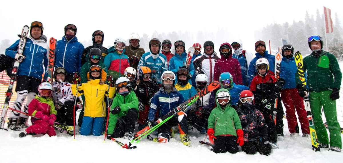 Bei Wind und Wetter wird Ski gefahren bei der Trainingswoche Anfang Januar in Obertauern.