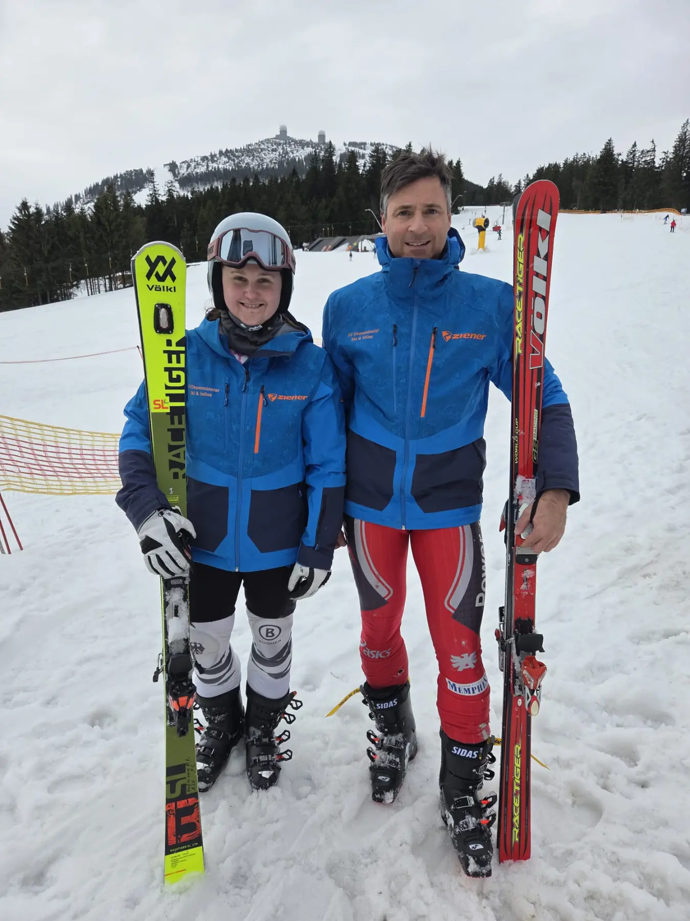 Vereinsmeister im Riesenslalom 2026 sind Franziska Hofmann und Daniel Mayer